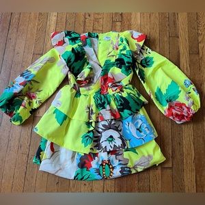 Gorgeous, Unique Floral Taffeta dress by Christopher John Rogers for Target.